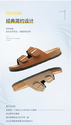 Brand Men Women Sandals Summer Designer Couple Cork Clogs Sandals Luxury Classic Unisex Mules Beach Slide With Adjustable Buckle Lootquake LLC