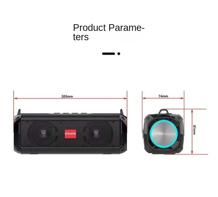 Portable Bluetooth Speaker with Hi Res Audio Extended Bass and Treble Wireless HiFi High Quality Super Volume Speakers Lootquake LLC