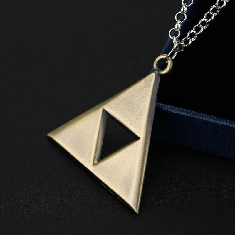 Breath of the Wild Vintage Necklace for Men Women LoZ Game Triforce Triangle Amulet Choker Necklace Cosplay Party Jewelry Gifts Lootquake LLC