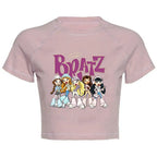 Women's Y2K Gothic Cartoon Print T-Shirt Trendy