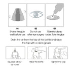 5 Bottles Lady Black Lash Glue Korea Dry Fastest Strongest False Eyelash Extensions Glue 5ml Makeup Tools Professional Adhesive Lootquake LLC