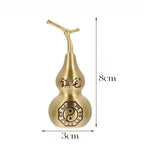 Gourd Craft Shui Feng Decor Statue Chinese Ornament Wealth Figurine Hu Lu Fengshui Desktop Lucky Sculpture Lootquake LLC