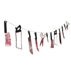 Halloween Decoration Horror House Bloody Weapons Garland Banner Halloween Bar Club Zombie Vampire Party Decorations Supplies