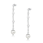 Luxury Pearl Drop Earrings for Women – 5A Zircon Bridal Dangle | Femstylo
