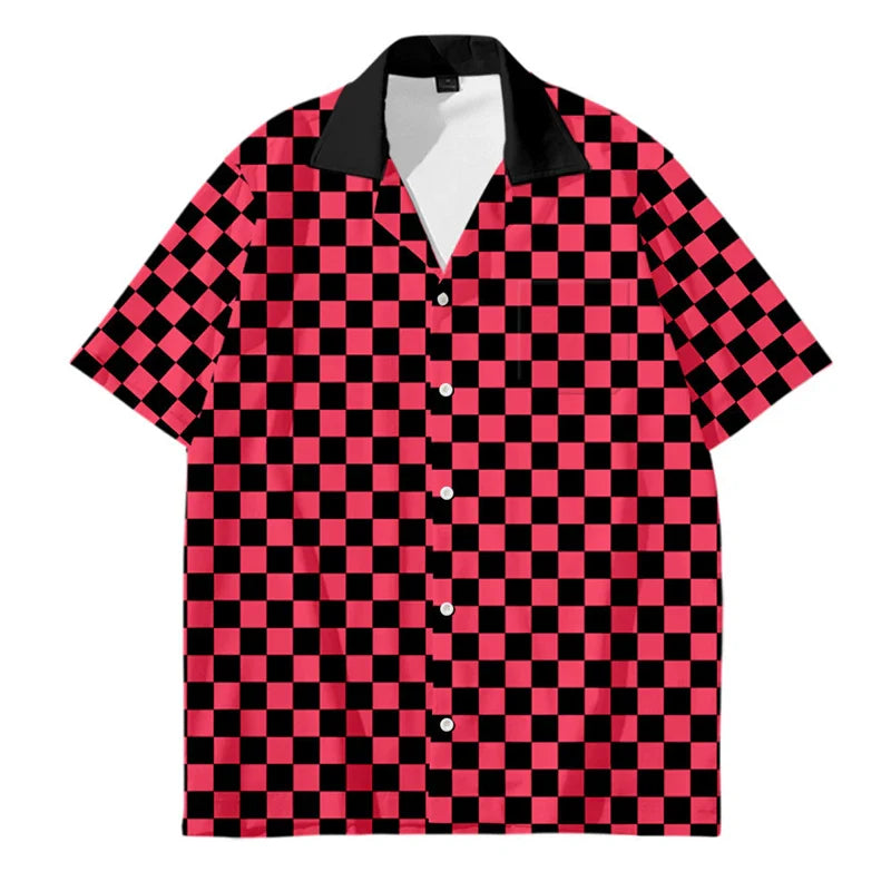 Mens Designer Clothes Black and White Dot Print Shirts Oversized Summer Travel Hawaii Beach Hawaiian Harajuku Camisa Masculino Lootquake LLC