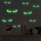 Halloween Luminous Wall Stickers Stickers Glow Dark Halloween Decor Creative Carved Fluorescent Festival Horror Home Decoration