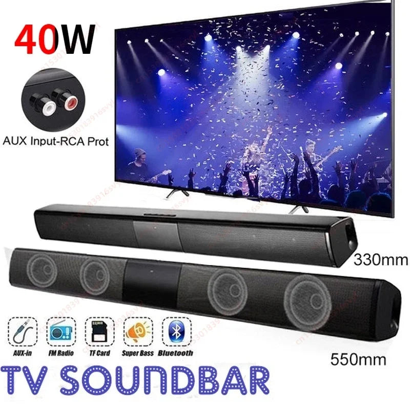 Powerful Wireless Bluetooth Speaker for Home Theater Computer TV Car Sound Box Soundbar Heavy Bass Subwoofer Radio caixa de som Lootquake LLC