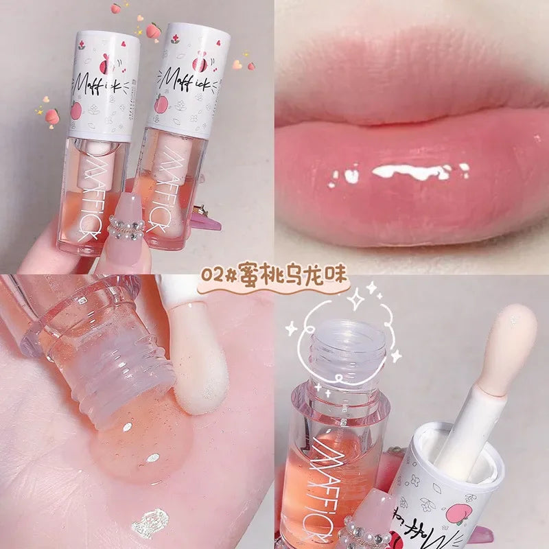 Moisturizing Balm Lip Gloss Labial Lips Moisturizer Jelly Lipstick Bright Oil Big Lip Brush Make Up Korean Beauty Cosmetics Lootquake LLC