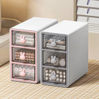 Desktop Storage Box Transparent Drawer Home Storage Box Stationery Box Office Files Stationery Organizer Cosmetics Drawer Box