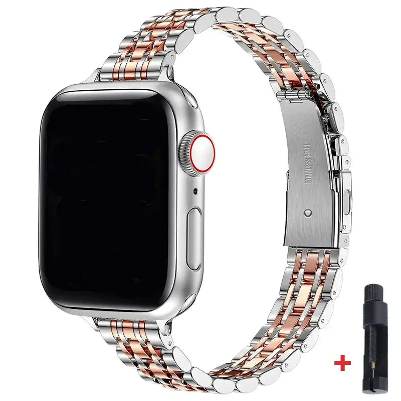 Apple Watch Stainless Steel Band - Sleek Durable Style - SJB-DIAMOND ELITES