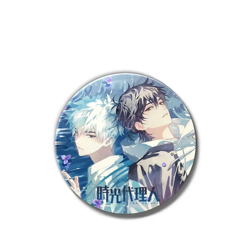 Anime Link Click Charles Lucas Jo Brooch Pin Badges Pins Cosplay Metal Brooches for Women Bag Accesorios Jewelry Fans Gifts