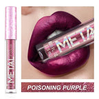 Metallic Matte Liquid Lipstick Waterproof Long Lasting Non-Stick Cup Matte Shimmer Glitter Lip Gloss Women Lips Makeup 12 Colors Lootquake LLC
