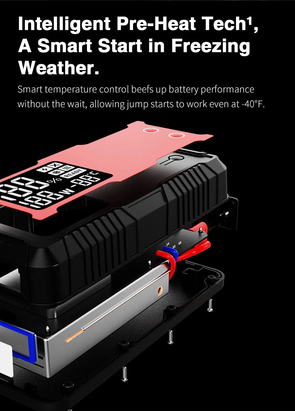 GOOLOO 4000A 12V Charger External Battery Booster 24000mah Car Jump Starter Car Battery PD100W Fast Charging Portable Power Bank Lootquake LLC