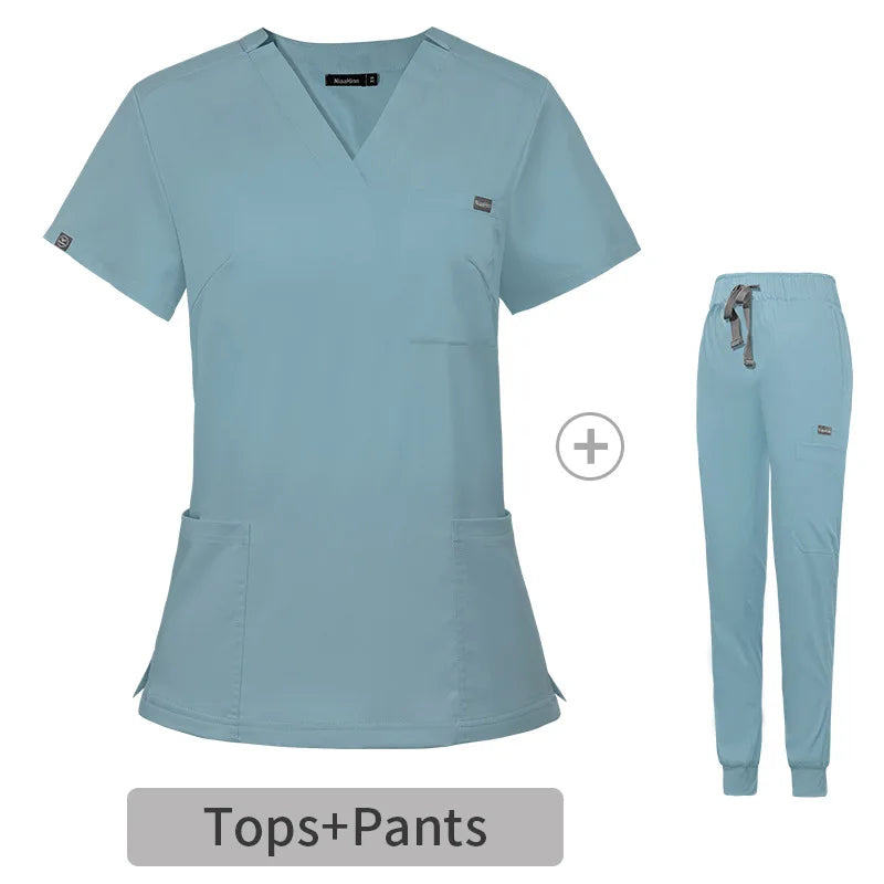 Multicolor Medical Surgery Scrub Set