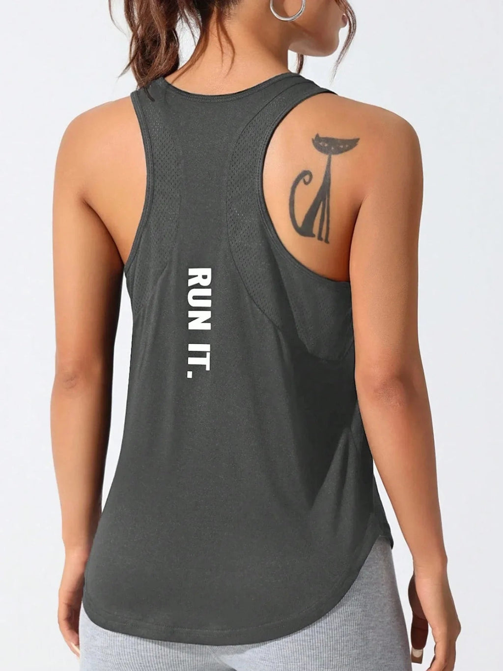 LOVELYX Flow: Women's Unique Letter Yoga-Run Vest THRIXINE