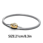 925 Silver Valentine's Day Snake Year Series Pendant Suitable for 925 Sterling Silver Original Women's Bracelet DIY Jewelry Gift Lootquake LLC