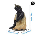 Thai Buddha Figurine Sculpture Sitting Buddha Statue Home Office Decor Indoor Statue Ornament 15cm Feng Shui Ornaments Crafts Lootquake LLC