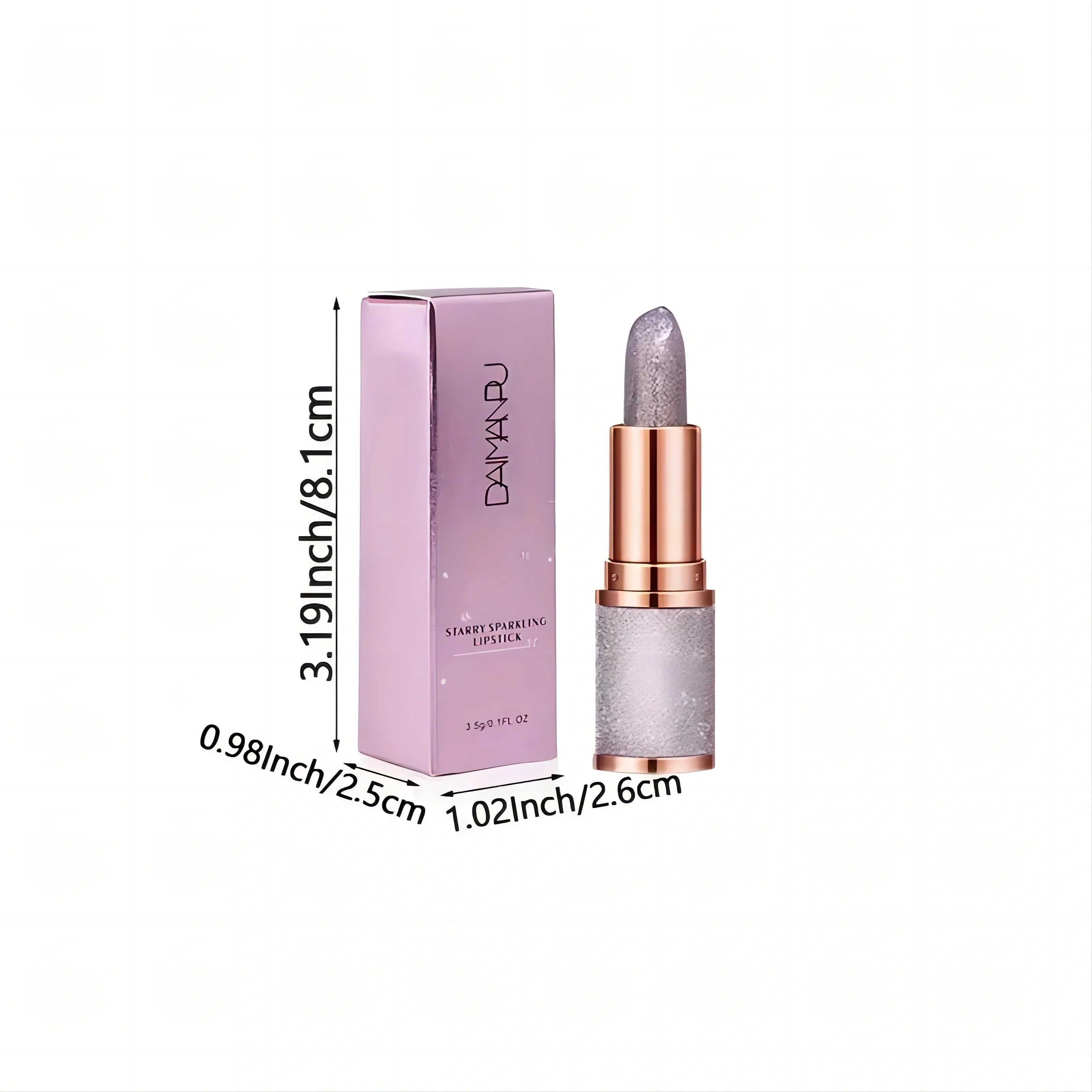 Rose smoke powder, bright starry sky, glossy velvet texture, durable, make your lips shiny, waterproof, anti-fouling. Lootquake LLC