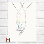 Abstract Pride Art Canvas Print Wall Decor LGBT Home Art Pi-Mart