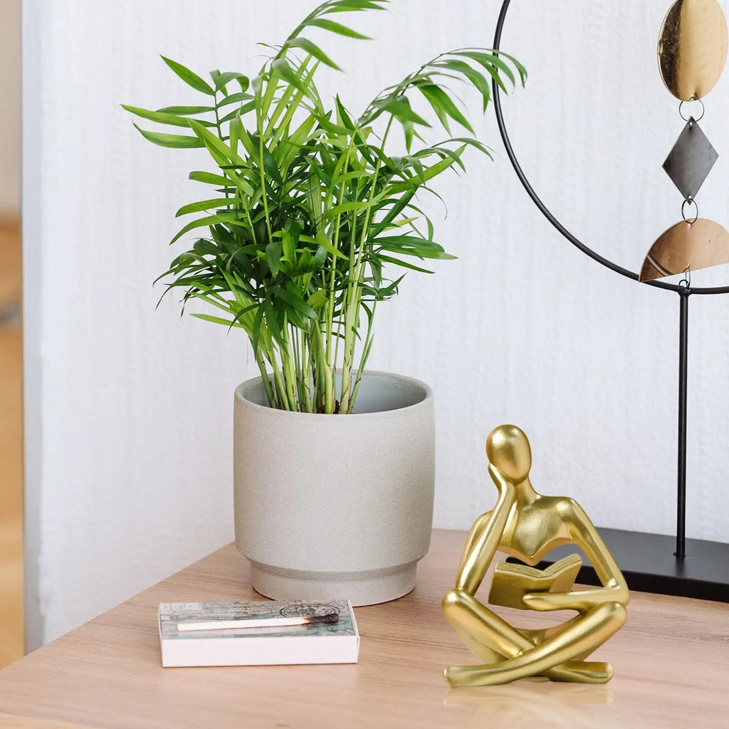 Bookshelf Decor Thinker Statue - Abstract Art Reading Thinker Sculpture Figurine Aesthetic, Modern Home Decoration for Living Lootquake LLC