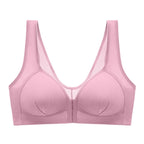 WTEMPO Plus Size Thin Non-steel Ring Front Buckle Cotton Bra Gathered Comfortable Underwear Soft Collection lingerie