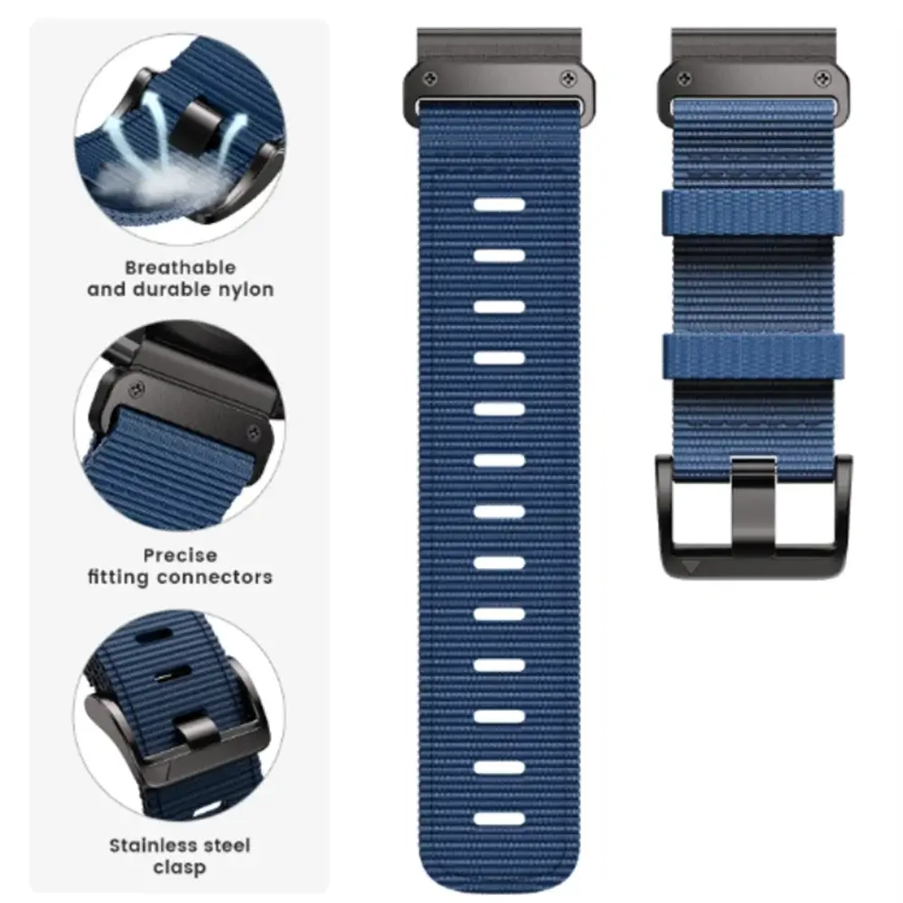 Garmin Tactical Nylon Strap - Durable QuickFit Band - SJB-DIAMOND ELITES