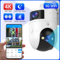 4K PTZ IP Camera Outdoor Waterproof Dual Lens 5G WiFi Security Camera Auto Tracking Video Surveillance Camera Baby Monitor Lootquake LLC
