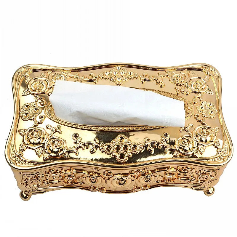 Luxury Continental Acrylic Tissue Box Kitchen Tissue Storage Box Handkerchief Toilet Tissue Holder Home Storage Supplies Lootquake LLC