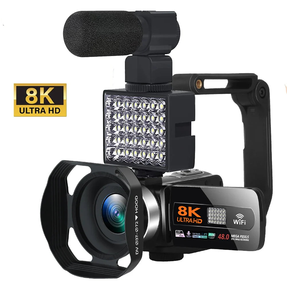 YouTube Camcorder 8K Ultra HD camera Camcorders 48MP Streaming Camera 3.0"Touch Screen Digital Video Camera Lootquake LLC