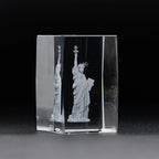 Statue of Liberty Transparent Crystal Inside Carved Desktop Feng Shui Paperweight Holiday Gifts Fine Home Decorations Souvenirs