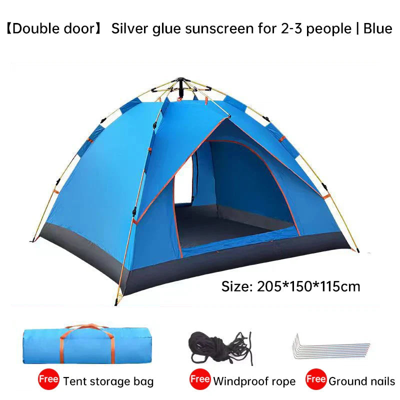 QuickSet Oasis: Auto Tent for 2-4, Rain & Sun Ready! THRIXINE