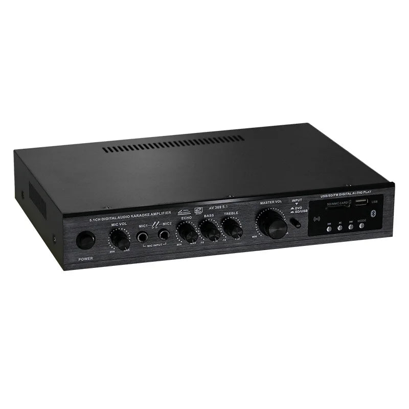 Bluetooth 5.1 Sound Speaker Amplifier Stereo Audio Amplifier Audio Stereo System Components Ultra-heavy Bass High Power Lootquake LLC