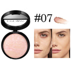7 Colors Baked Duo Powder Matte Finishing Face Foundation Setting Powder Compact Waterproof Full Coverage Makeup Setting Base Lootquake LLC