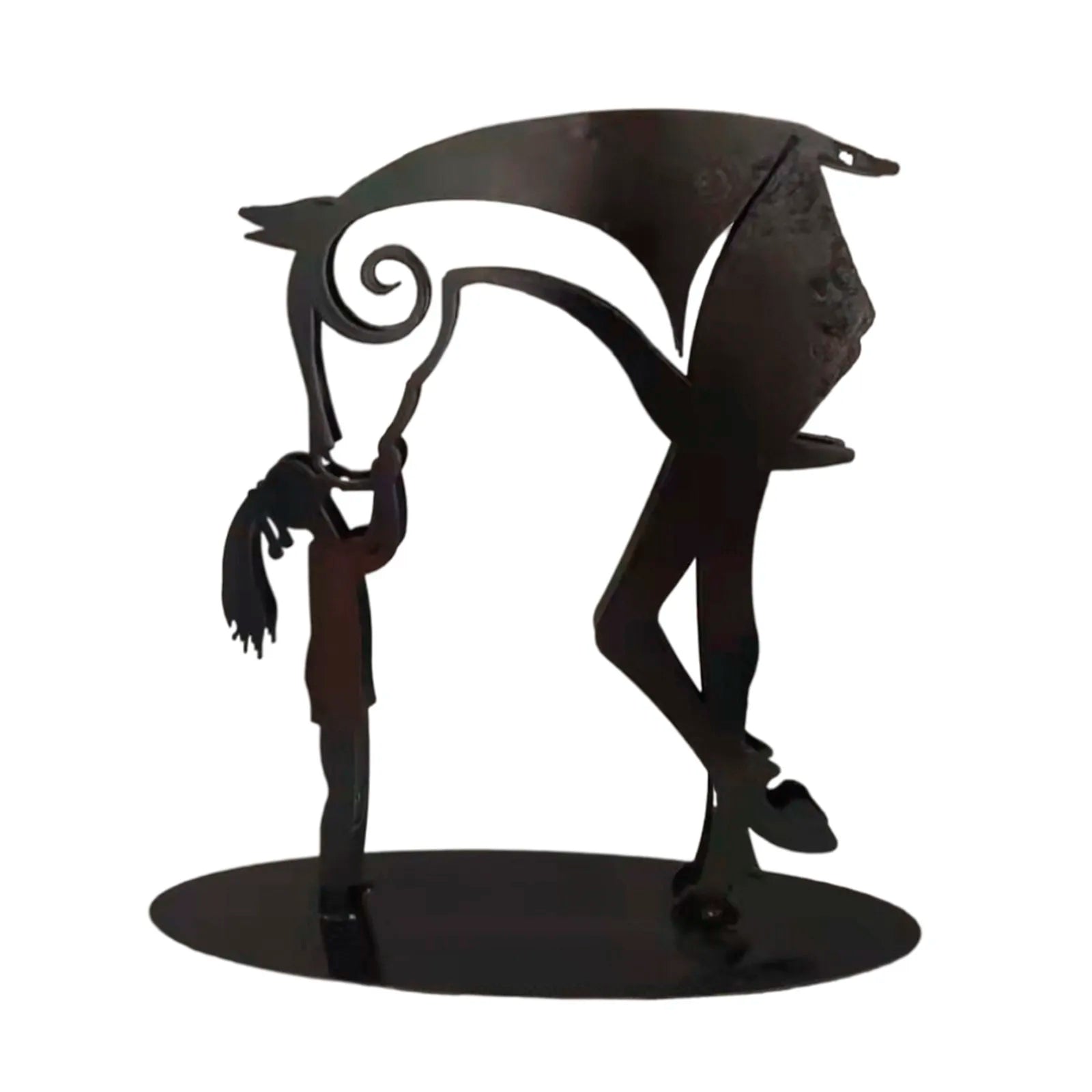Kiss-Horse Sculpture Modern Statue Rustic Metal Art Men Gift Horse Decor Simple And Classic Design Ornaments Lootquake LLC