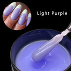 Jillnails 100g Glitter Shimmer Milky Hard Gel Builder Nail for Nails ExtensionsRoyal Blue Pink  UV LED Camouflage  Selfleveling Lootquake LLC