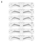 Reusable Eyebrow Stencil Set Soft Ruler Brow Definer Eye Brow Drawing Guide Styling Shaping Grooming Template Card Makeup Tools Lootquake LLC
