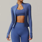 Women Zip Long Sleeve Sports Jacket