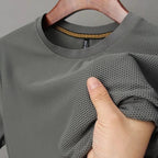 High-End 2023 Luxury Brand Men's T-Shirts Ice Silk with Breathable Mesh for Summer Designer Harajuku  Fashion T-Shirt for Men Lootquake LLC