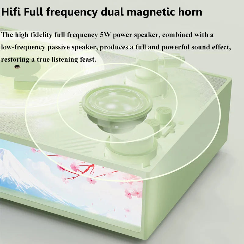 Wireless Vintage Bluetooth Speaker Portable Aromatherapy Atmosphere Light Painting Surround Sound MP3 Music Player Long Enduranc Lootquake LLC
