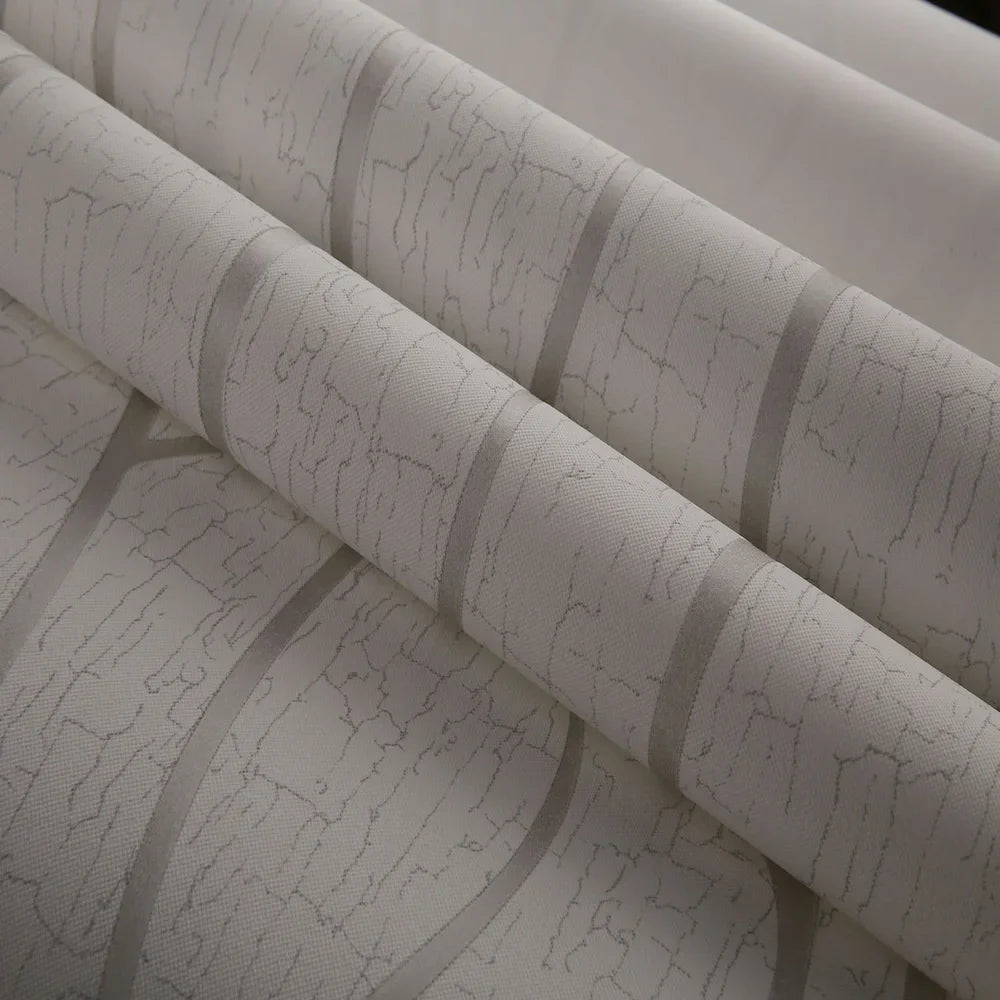Background Wallpaper Room Decoration 53cm Wall Stickers Thickened Bedroom Curve Stripes Moisture-proof Non-woven European Modern Lootquake LLC