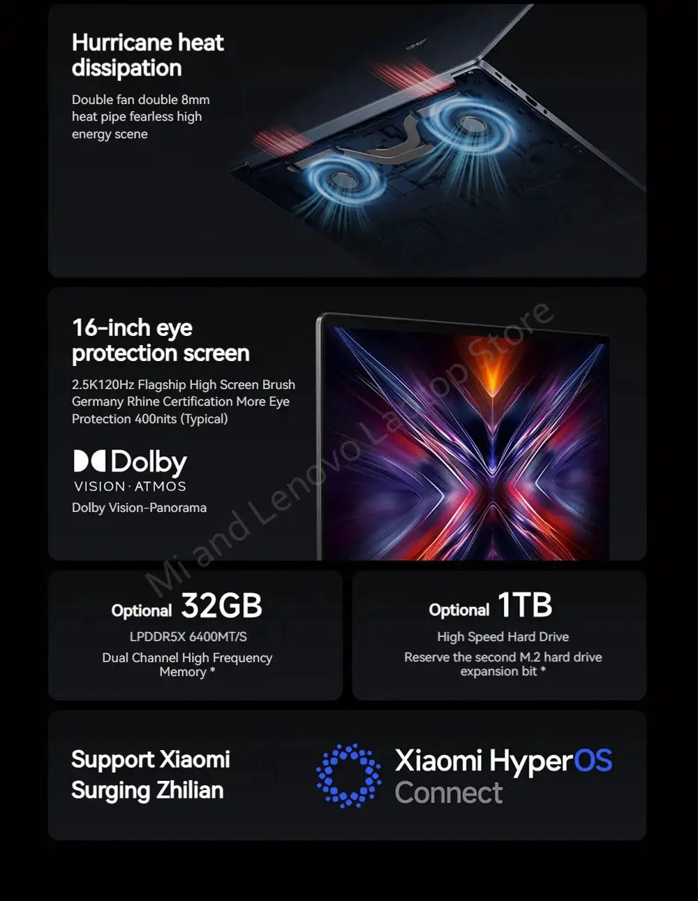 Xiaomi REDMI Book 16 2025 C5-220H 2.5K 120Hz Screen/ REDMI Book 14 2025 C5-220H 2.8K 120Hz Screen