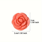 Creative Rose-Shaped Matte Lipstick, Velvet Mousse Lip Clay Long-Lasting Lightweight Matte Makeup Effect for All Skin Types