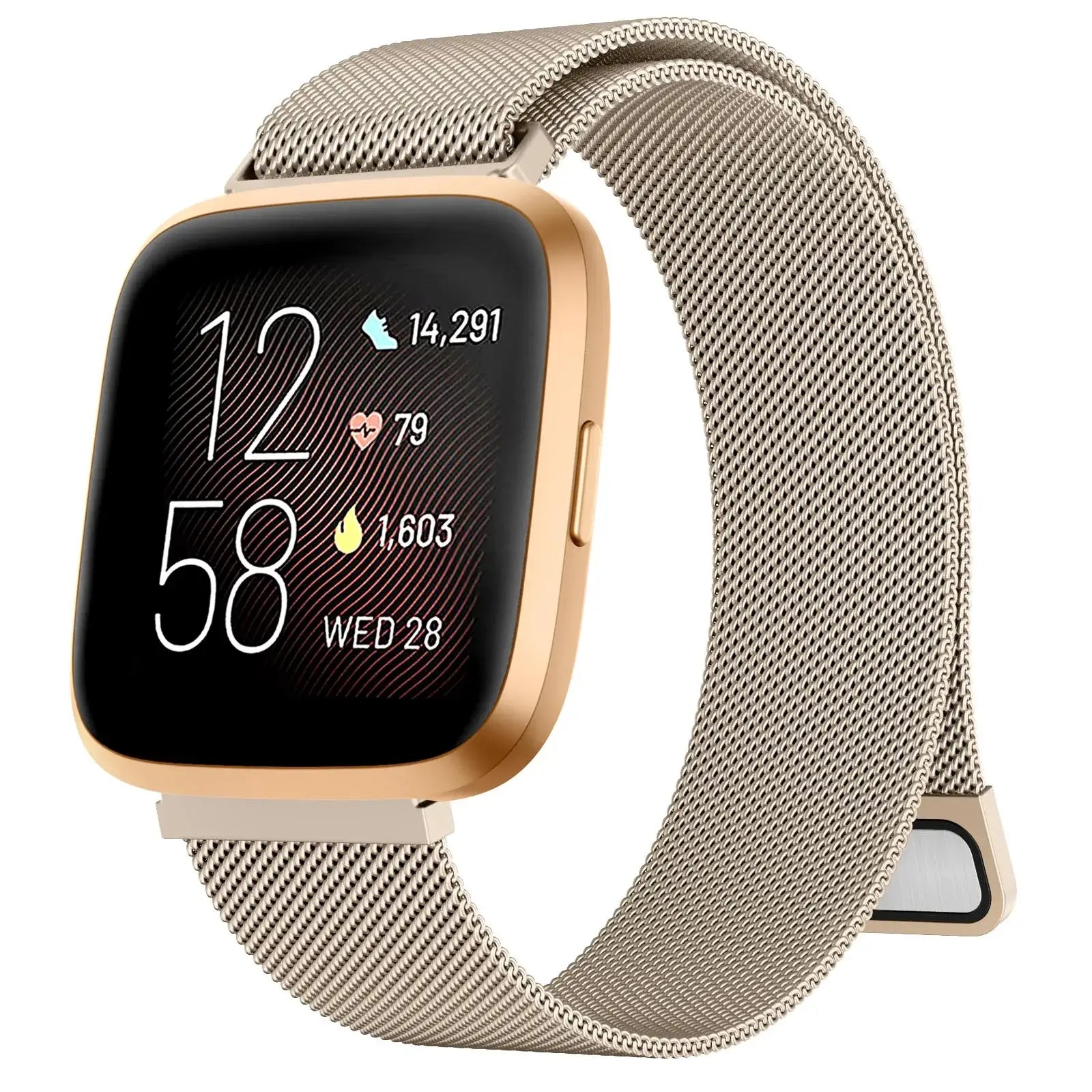Fitbit Versa & Sense Metal Band - Premium Steel Strap - SJB-DIAMOND ELITES