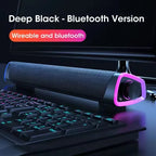 Wireless Bluetooth Speaker 4D Stereo Soundbar Home Surround Speakers for Laptop Projector PC Music Player Aux 3.5mm Wired USB Lootquake LLC
