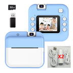 Children Digital Camera Photography Instant Print Camera for Kids Thermal Print Camera Photo Printing Video Toys With 32G Card Lootquake LLC