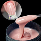 Jillnails 100g Glitter Shimmer Milky Hard Gel Builder Nail for Nails ExtensionsRoyal Blue Pink  UV LED Camouflage  Selfleveling Lootquake LLC
