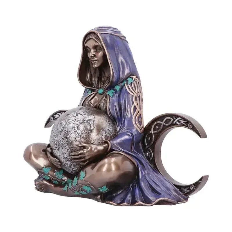 Gaia Earth Goddess Statue Resin Sculpture Craft Garden Decoration Gift Home Desktop Decoration Home Decoration Lootquake LLC