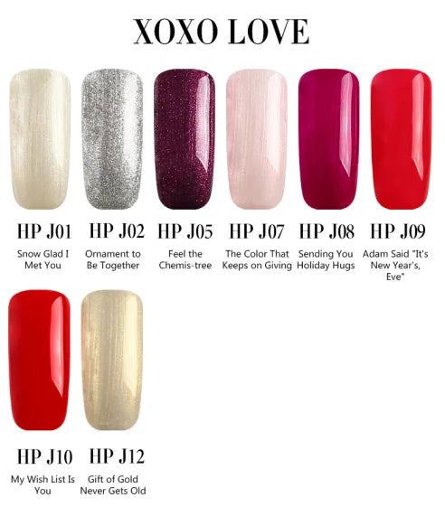 New 198 Colors Rose Gold opies Gel Nail Polish Manicure Set Glitter Nail Gel Semi Permanent Base Top Coat UV Gel Nail Art