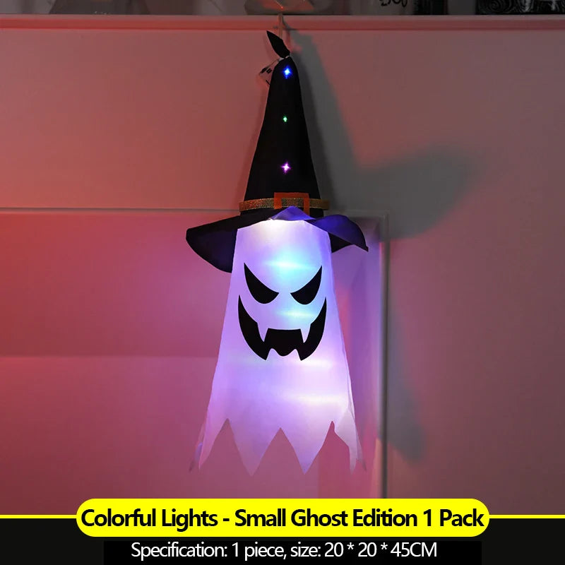 Halloween decoration prop scene arrangement hanging lantern pumpkin lanterns outdoor hanging decorations colorful lantern string Lootquake LLC