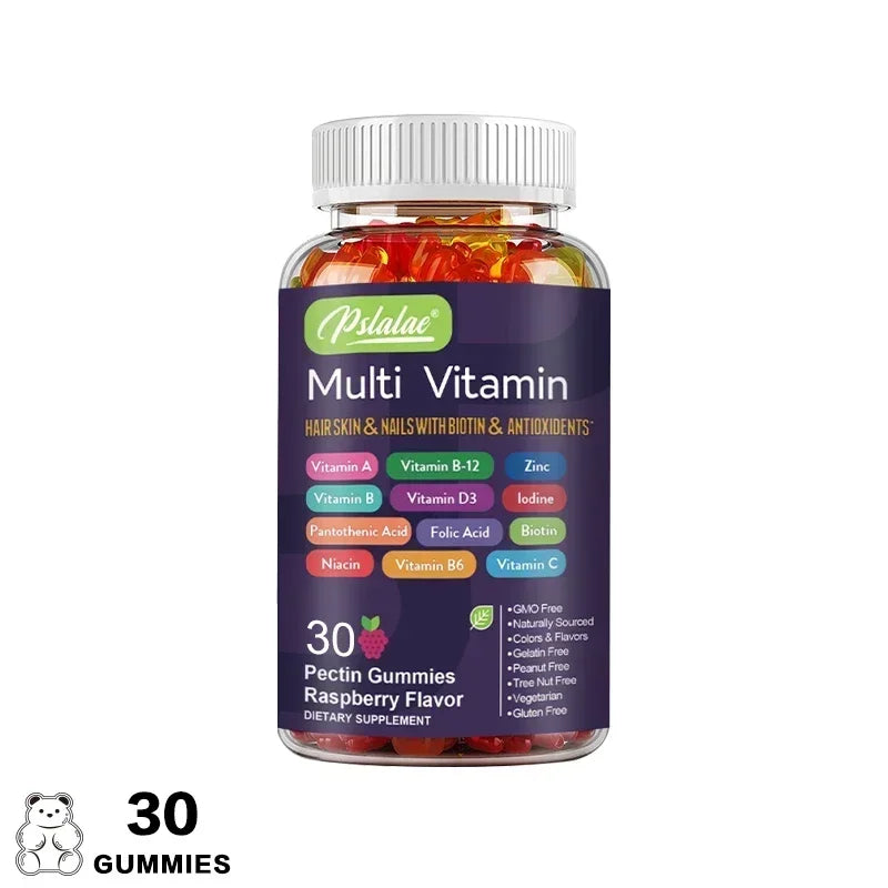 Multivitamin Gummies - Dietary Supplement for Improves Skin, Hair, Nails and Overall Health, Immunity, Enhances Energy Levels Lootquake LLC